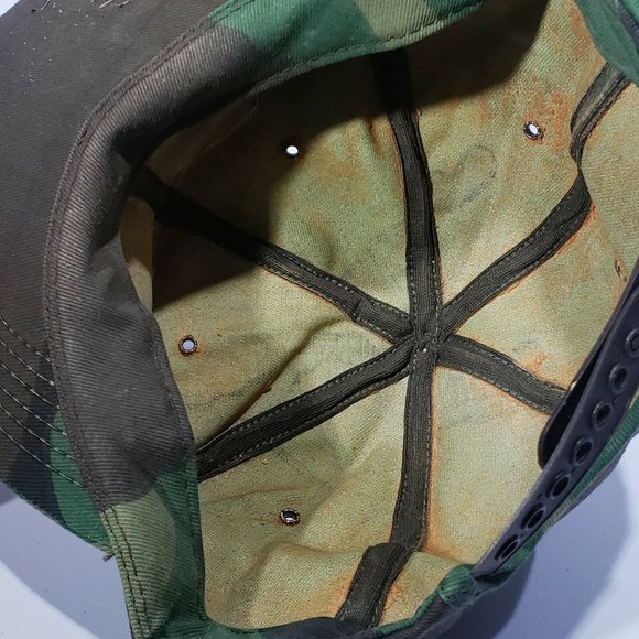 Vintage Hughes Micon Camouflage Hat Mesh K-brand USA trucker hat Patch Snapback - Picture 8 of 10